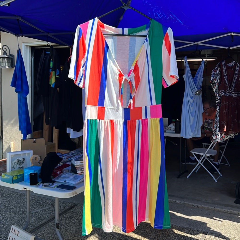 Colorful Stripped Dress